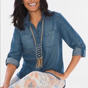 Basic Denim Shirt, size 1P